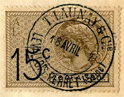 vintage paris stamp 